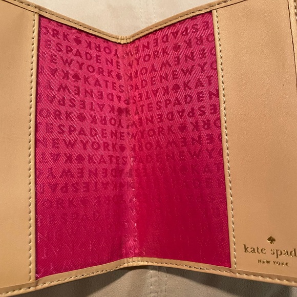Kate Spade passport black leather cover